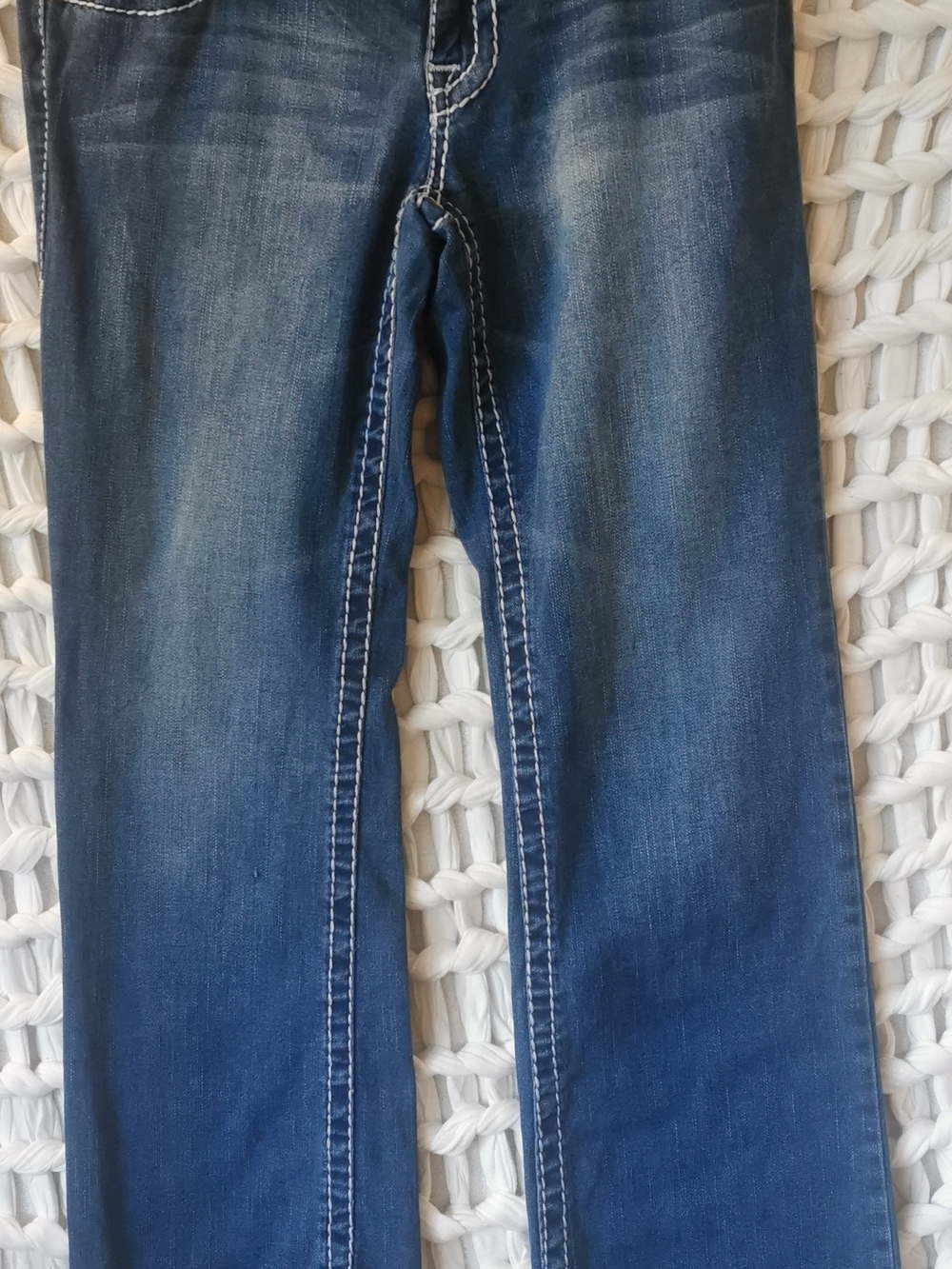 Vintage True Religion Billy Super T Low Rise Contrast Stitch Jeans USA 31 - Picture 6 of 9